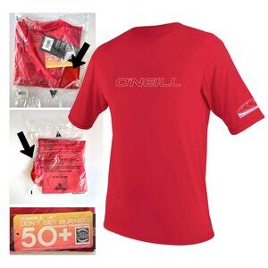 O'Neill Rash Guard UPF 50+ Skins NEW S M Short Sleeve Surf Swim Basic Sun Shirt